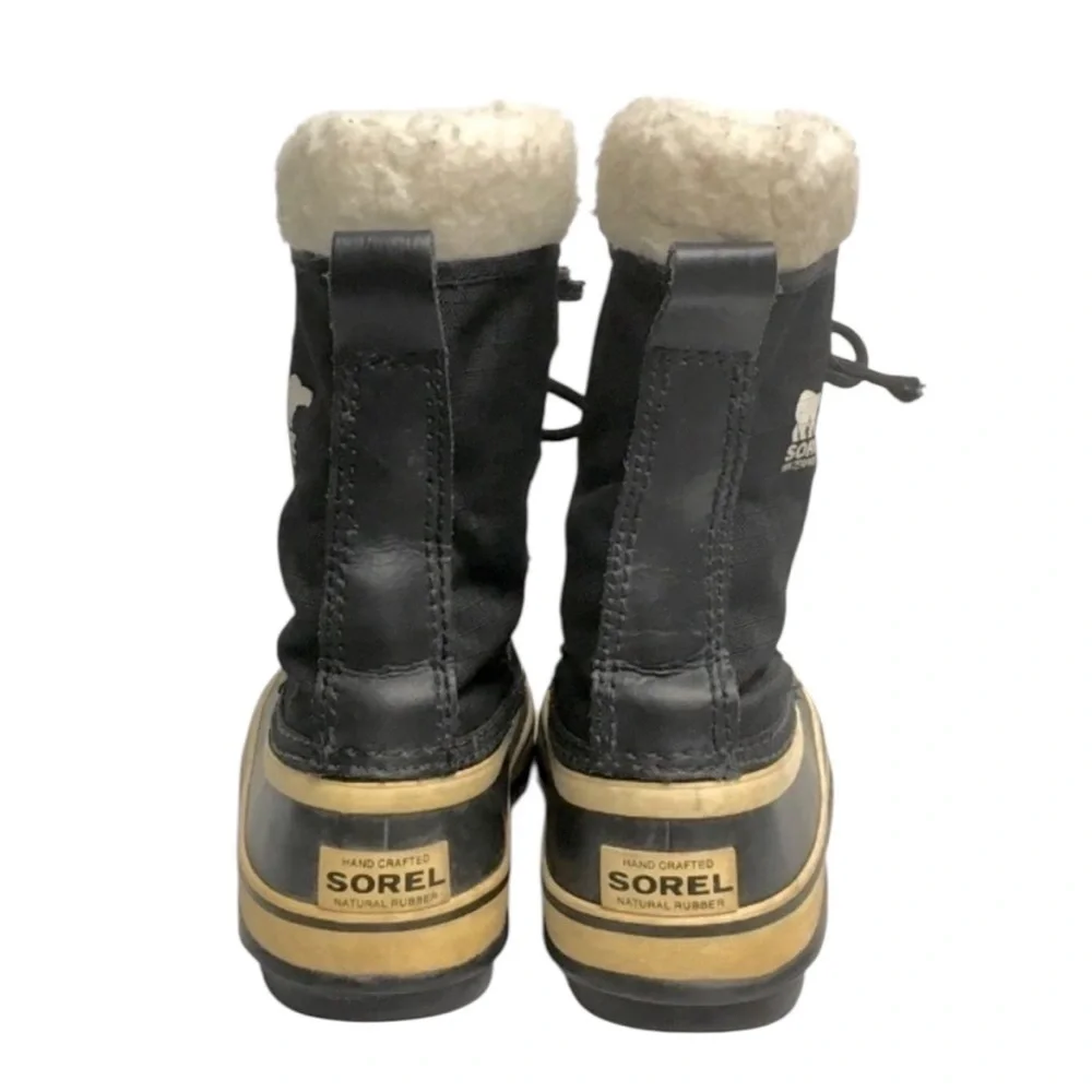 SOREL Women's Carnival Black Waterproof Snow Boots Size 6 - Picture 4 of 7